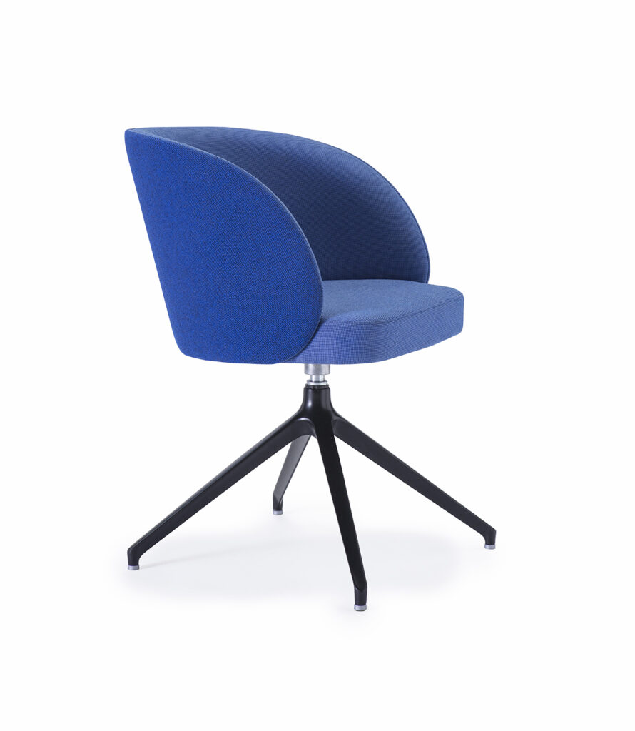 Kyoto Chair, designed for Livoni by Veronica Balutto. Swivel chair.